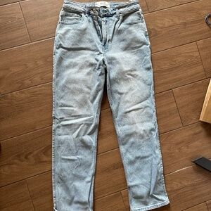 Ultra high rise straight jean